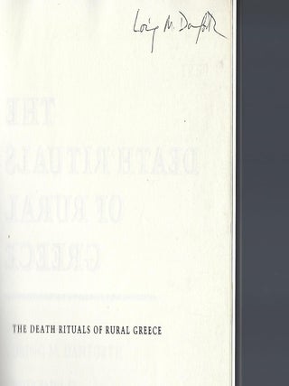 THE DEATH RITUALS OF RURAL GREECE