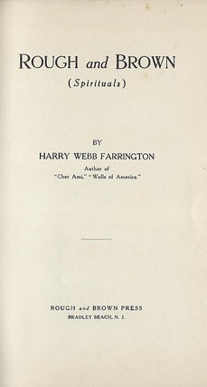 ROUGH AND BROWN (SPIRITUALS)