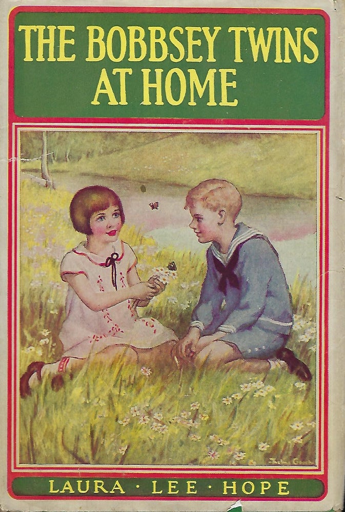 Item #56824 THE BOBBSEY TWINS AT HOME. Laura Lee HOPE.