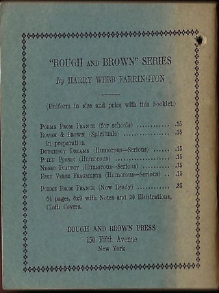 POEMS FROM FRANCE FOR THE AMERICAN SCHOOLS.