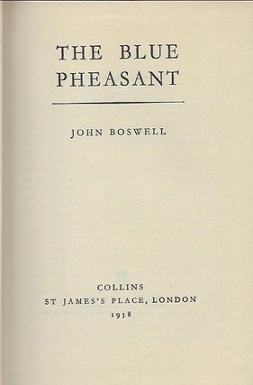 THE BLUE PHEASANT