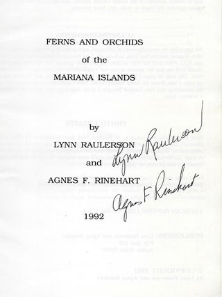 FERNS AND ORCHIDS OF THE MARIANA ISLANDS.