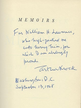 MEMOIRS: SIXTY YEARS ON THE FIRING LINE.