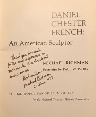 DANIEL CHESTER FRFENCH: AN AMERICAN SCULPTOR.