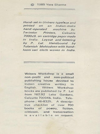 THE HERMAPHRODITEAND OTHER INDIAN POEMS.