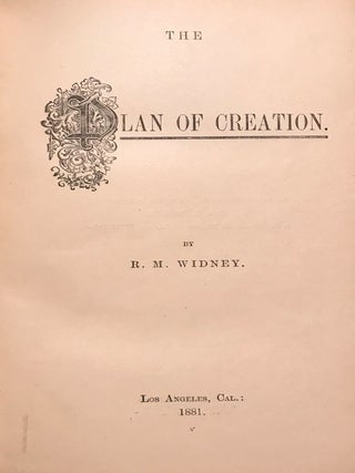 THE PLAN OF CREATION.