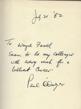 COUNSEL FOR THE DEFENSE: THE AUTOBIOGRAPHY OF PAUL O'DWYER.