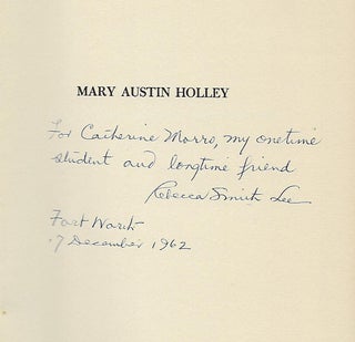 MARY AUSTIN HOLLEY: A BIOGRAPHY