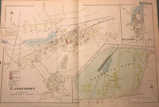 Item #57111 EATONTOWN/ MONMOUTH PARK/ OCEANPORT. NJ MAP. FROM WOLVERTON'S “ATLAS OF MONMOUTH...
