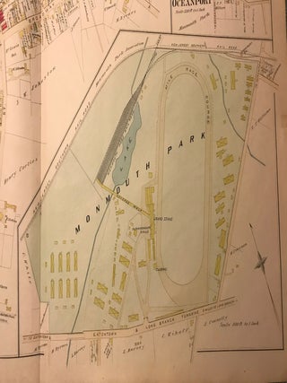 EATONTOWN/ MONMOUTH PARK/ OCEANPORT. NJ MAP. FROM WOLVERTON'S “ATLAS OF MONMOUTH COUNTY,” 1889.