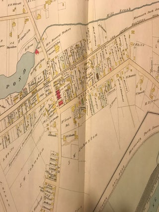 EATONTOWN/ MONMOUTH PARK/ OCEANPORT. NJ MAP. FROM WOLVERTON'S “ATLAS OF MONMOUTH COUNTY,” 1889.