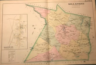 Item #57114 MILLSTONE TOWNSHIP/NAVESINK (MIDDLETOWN TOWNSHIP) NJ MAP. FROM WOLVERTON'S “ATLAS...