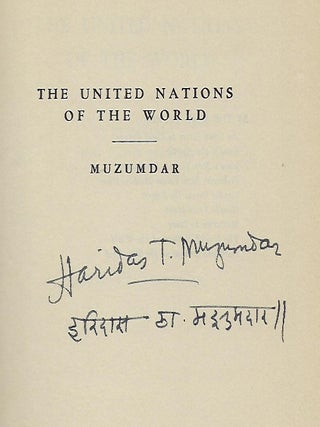 THE UNITED NATIONS OF THE WORLD: A TREATISE ON HOW TO WIN THE PEACE.
