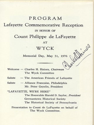WYCK: THE STORY OF AN HISTORIC HOUSE 1690-1970.