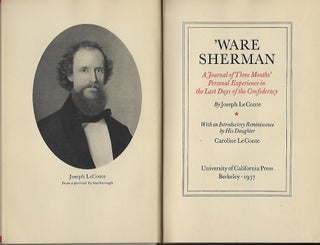 'WARE SHERMAN: A JOURNAL OF THREE MONTHS' PERSONAL EXPERIENCE IN THE LAST DAYS OF THE CONFEDERACY.