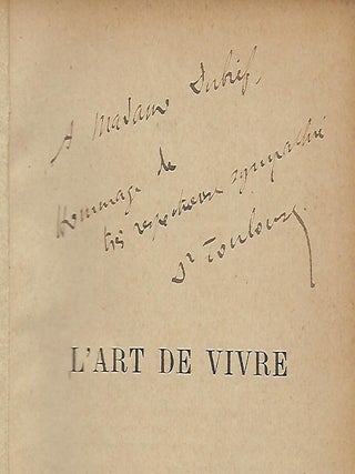 L'ART DE VIVRE: ETUDES SOCIALES