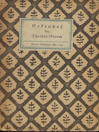 Item #57319 EEKENHOFF: NOVELLE. Theodor STORM