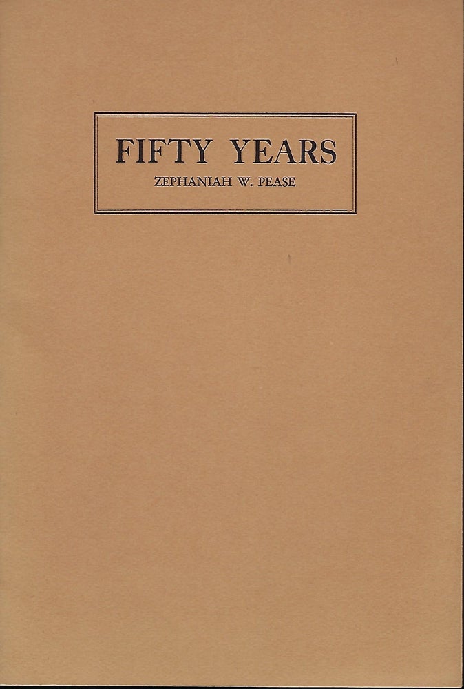 Item #57330 FIFTY YEARS ON THE MORNING MERCURY NEW BEDFORD, MASS.: 1880-1930. Zephaniah W. PEASE.