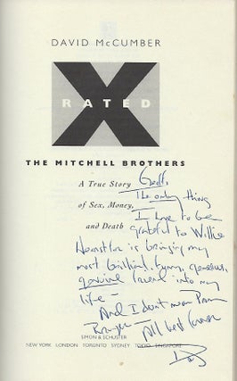 X RATED: THE MITCHELL BROTHERS. A TRUE STORY OF SEX, MONEY, AND DEATH