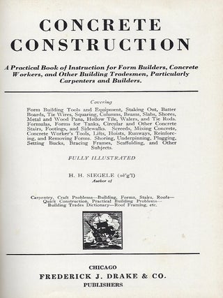 CONCRETE CONSTRUCTION