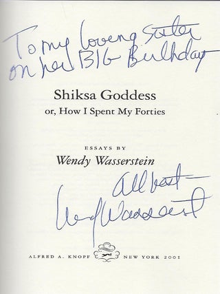 SHIKSA GODDESS OR, HOW I SPENT MY FORTIES.