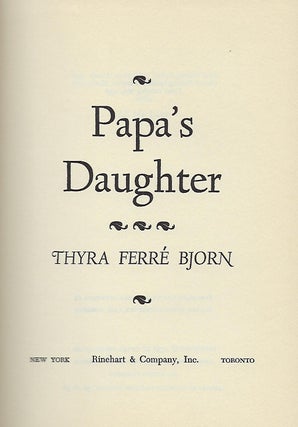 PAPA'S DAUGHTER