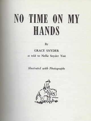NO TIME IN MY HANDS.