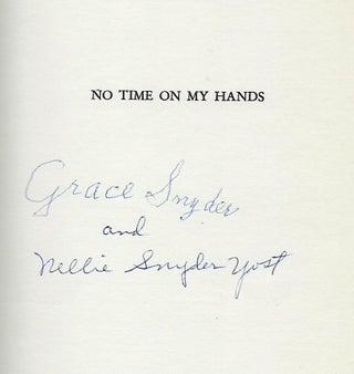 NO TIME IN MY HANDS.