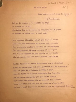 LA NOCE NOIRE