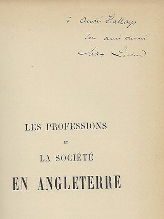 LES PROFESSIONS ET LA SOCIETE EN ANGLETERRE
