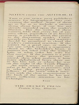 THE TROUBADOUR AND OTHER SONNETS