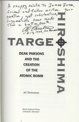 TARGET HIROSHIMA: DEAK PARSONS AND THE CREATION OF THE ATOMIC BOMB.