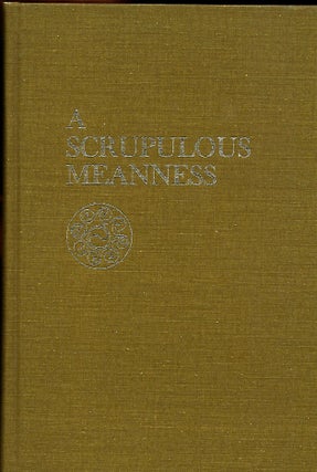 Item #57570 A SCRUPULOUS MEANNESS: A STUDY OF JOYCE'S EARLY WORKS. Edward BRANDABUR