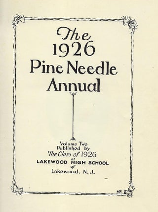 THE 1926 PINE NEEDLE ANNUAL.