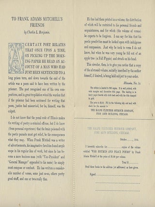 WAR RHYMES AND PEACE POEMS