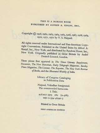THE OVERCROWDED BARRACOON AND OTHER ARTICLES.