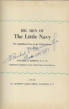 BIG MEN OF THE LITTLE NAVY: THE AMPHIBIOUS FORCE IN TNE MEDITERRANEAN 1943-1944.