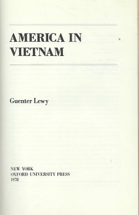 AMERICA IN VIETNAM