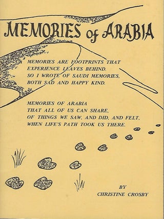 Item #57628 MEMORIES OF ARABIA. Christine CROSBY