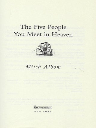 THE FIVE PEOPLE YOU MEET IN HEAVEN