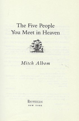 THE FIVE PEOPLE YOU MEET IN HEAVEN