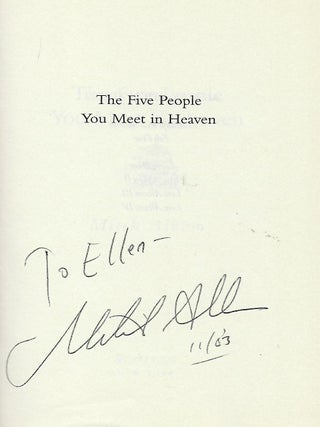 THE FIVE PEOPLE YOU MEET IN HEAVEN