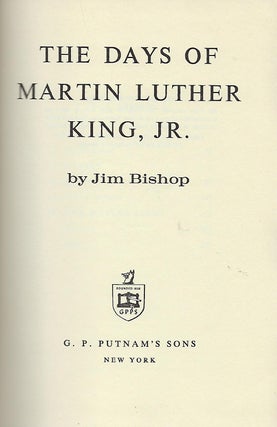 THE DAYS OF MARTIN LUTHER KING, JR.