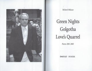 GREEN NIGHTS GOLGOTHA LOVE'S QUARREL: POEMS 2001-2003