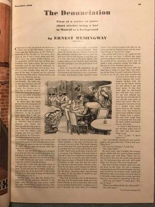 "THE DENUNCIATION." In the November 1938 issue of Esquire magazine