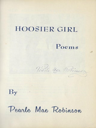 HOOSIER GIRL: POEMS