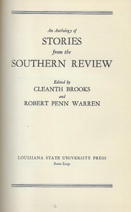 AN ANTHOLOGY OF STORIES FROM THE SOUTHERN REVIEW