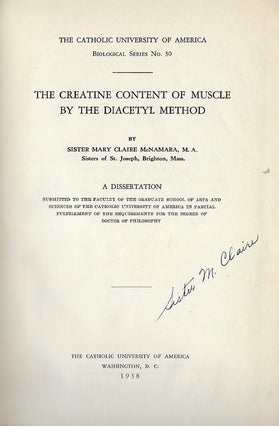 THE CREATINE CONTENT OF MUSCLE BY THE DIACETYL METHOD
