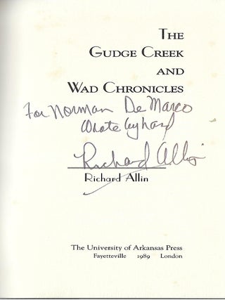 THE GUDGE CREEK AND WAD CHRONICLES