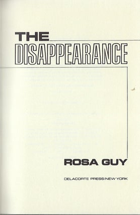 THE DISAPPEARANCE